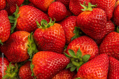 Fresh strawberries as a background