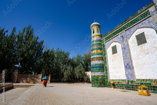 17th century Tomb of Abakh Khoja or Xiangfei in Kashgar, Xinjiang, China photo