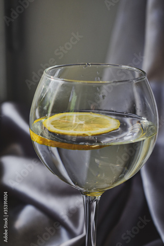 lemon drink in a glass
