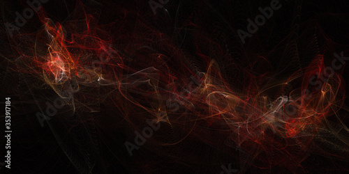 abstract red background with smoke