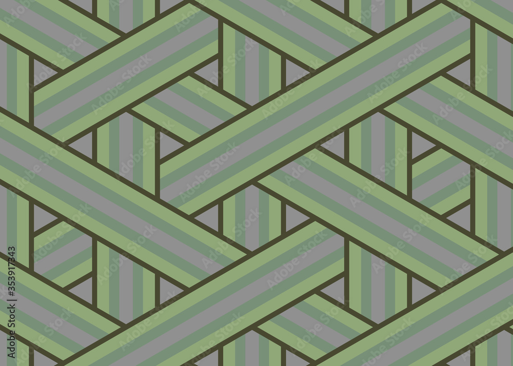 Fototapeta premium Colour Hexagon Tile Connection art background design illustration