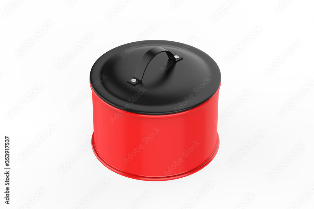 realistic cooking pot isolated on white background. 3D illustration realistic cooking pot isolated on white background. 3D illustration