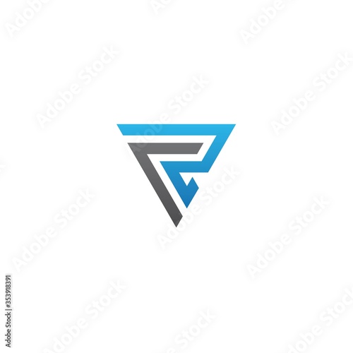 Free Download initial r with abstract logo design vector element template - GFXLoad