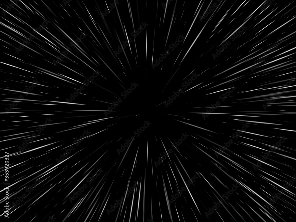 Space speed. Abstract starburst dynamic lines or rays. Vector illustration Space speed. Abstract starburst dynamic lines or rays. Vector illustration