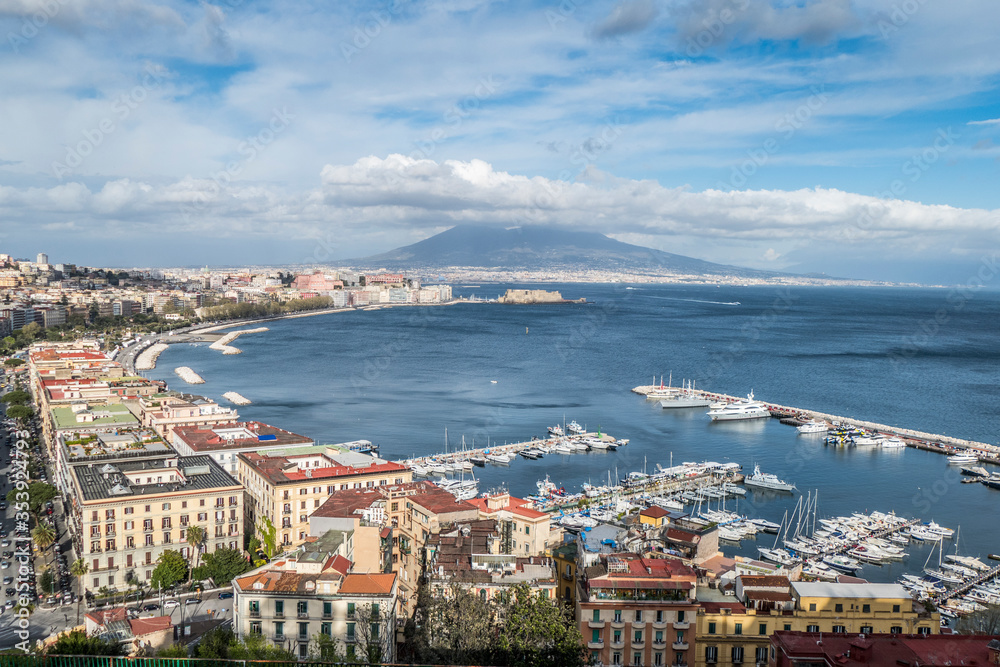 Cityscape of Naples and his gulf from Mergellina Cityscape of Naples and his gulf from Mergellina