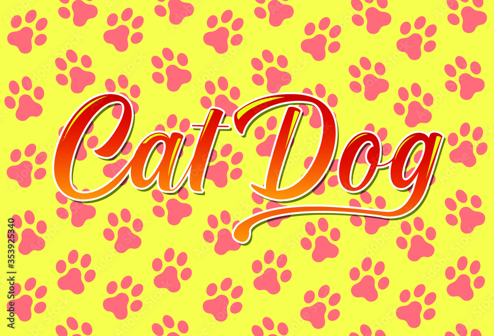 background cat dog vector design