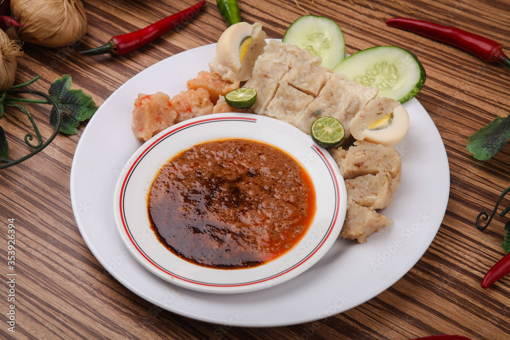 Somay is a traditional food from Bandung Indonesia Somay is a traditional food from Bandung Indonesia