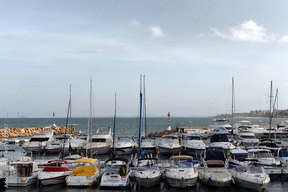 Yacht marina at Dehesa de Campoamor. Costa Blanca. Orihuela