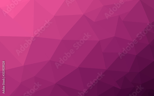 Red Color abstract geometric rumpled triangular low poly style graphic background