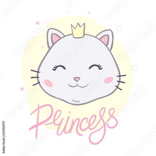 Cute little princess cat girl