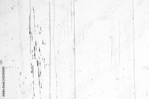 Water Stain on White Concrete Wall Texture Background. © mesamong