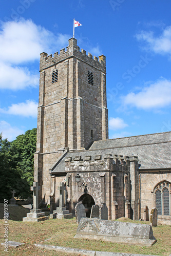 Chagford Church in Dartmoor, Devon photo