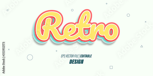 Editable 3D text effect with a playful yellow blue theme for posters, banners and website promotions.