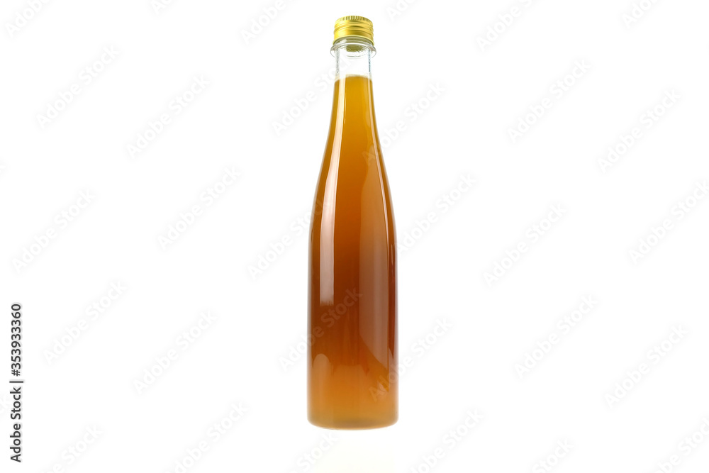 Natural Wild Honey in the Bottle Isolated on White Background. Natural Wild Honey in the Bottle Isolated on White Background.