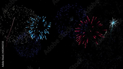Fireworks animation background.