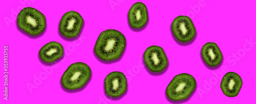 kiwi sfondo colorato poster fashion