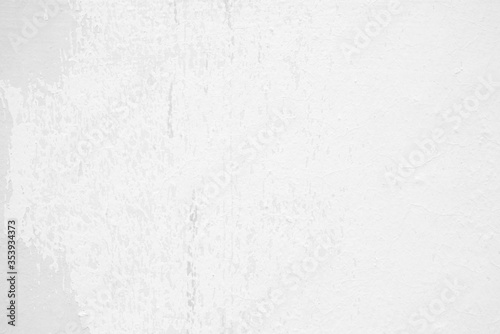 White Peeling Paint on Concrete Wall Background.