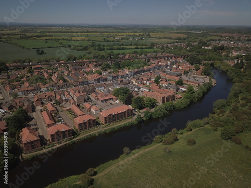 aerial view of the Yarm, North Yorkshire
