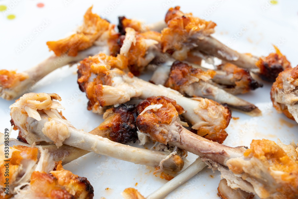 Chicken wing bones