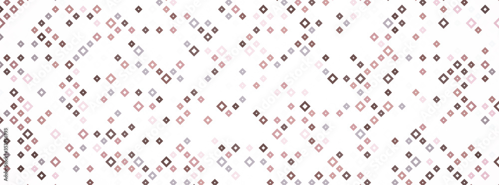 Abstract background consisting of different squares and pixels and cubes.