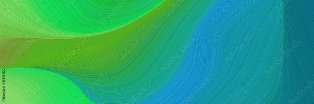 abstract flowing designed horizontal header with dark cyan, dark green and lime green colors. fluid curved flowing waves and curves for poster or canvas abstract flowing designed horizontal header with dark cyan, dark green and lime green colors. fluid curved flowing waves and curves for poster or canvas