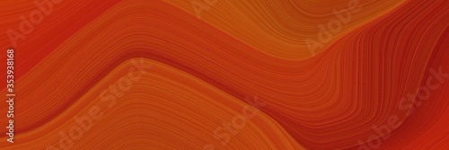 abstract moving banner design with firebrick, coffee and maroon colors. fluid curved lines with dynamic flowing waves and curves for poster or canvas