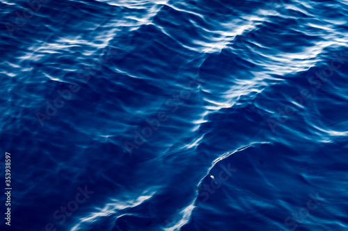 bright blue sea wave as background