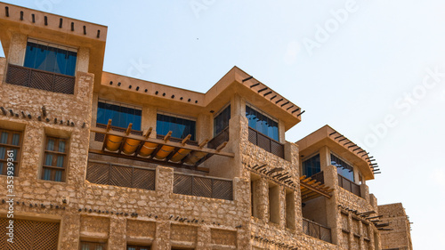 Arab construction in Souq Waqif, Doha, Qatar. Traditional building.