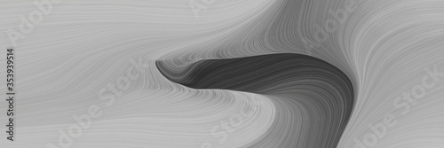 abstract decorative banner design with dark gray, dark slate gray and dim gray colors. fluid curved lines with dynamic flowing waves and curves for poster or canvas