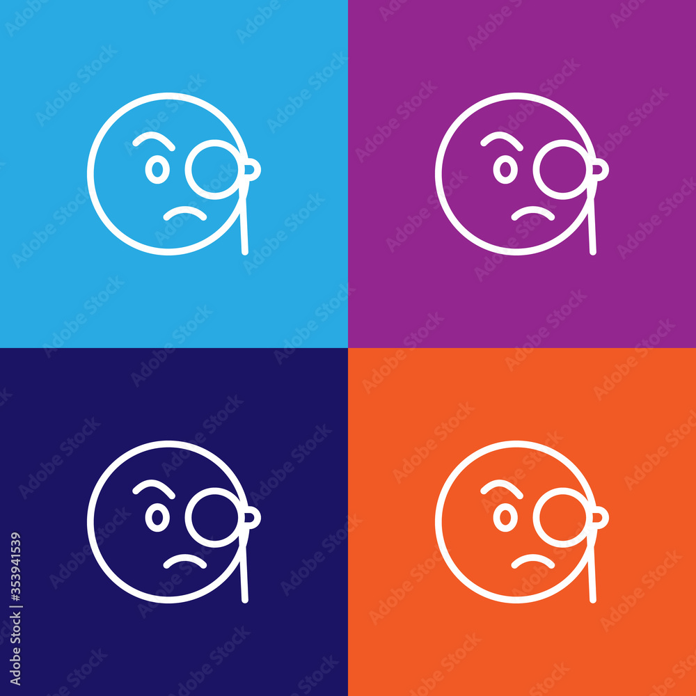 Rich emoji outline icon. Signs and symbols can be used for web, logo, mobile app, UI, UX Rich emoji outline icon. Signs and symbols can be used for web, logo, mobile app, UI, UX