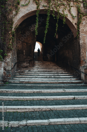 rome stairs old town