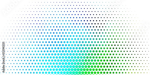 Light Blue, Green vector texture with disks. Abstract illustration with colorful spots in nature style. Pattern for wallpapers, curtains.