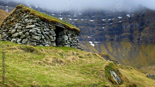 Stonehouse in Kunoy, Faroe Islands photo