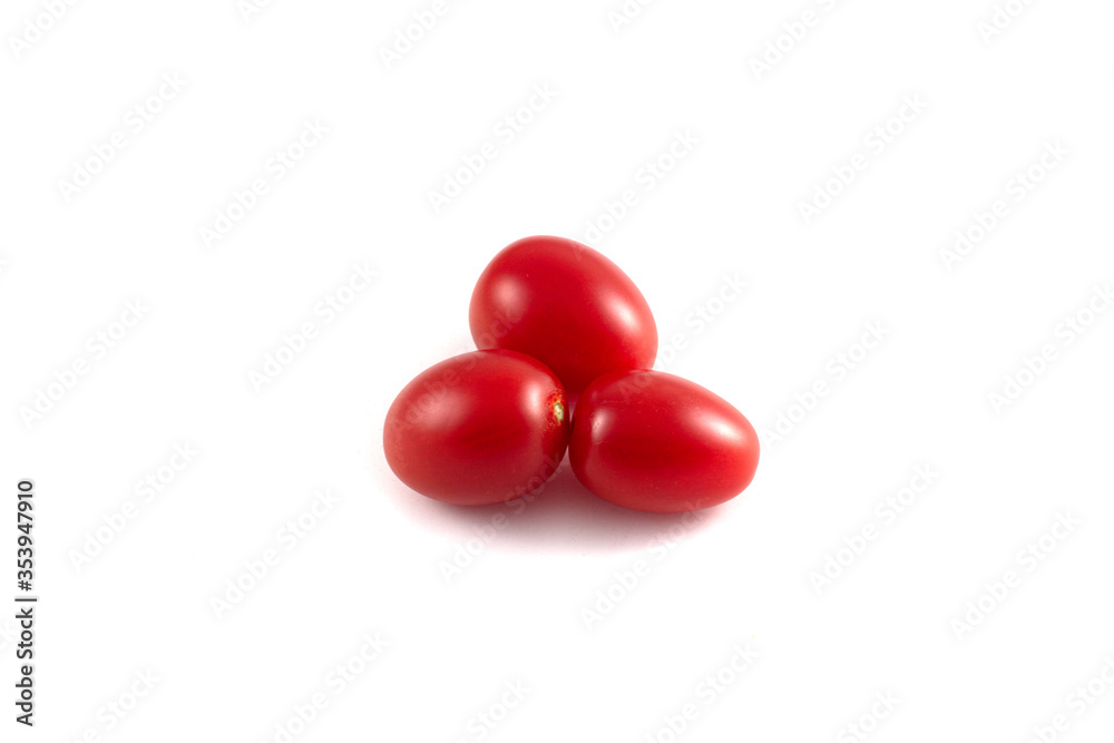 cherry tomatoes isolated on white cherry tomatoes isolated on white