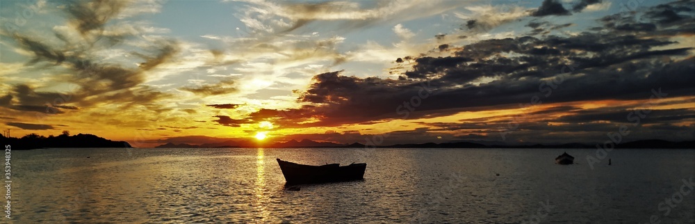 Boat in Sunset