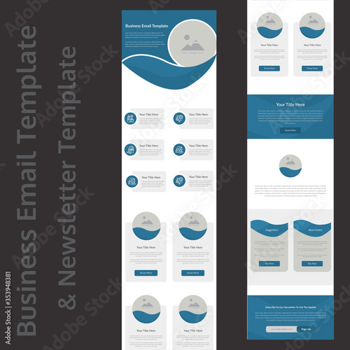 Latest Business services Promotional email template and newsletter Design