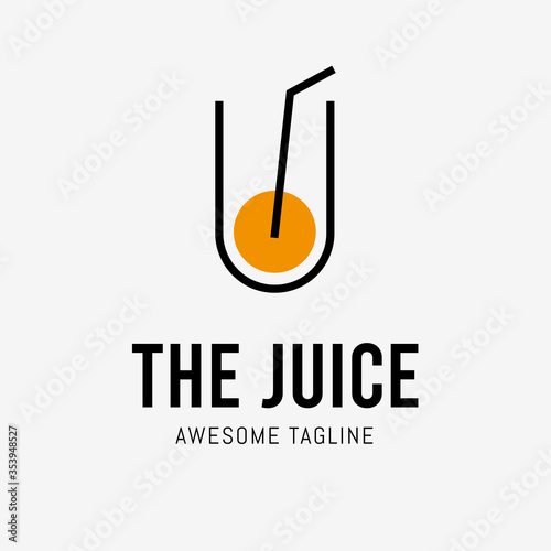 The juice logo template  