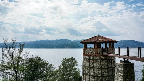 Timelapse view of old building in 