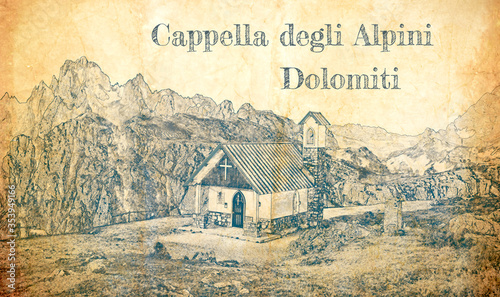 Sketch of Cappella degli Al...