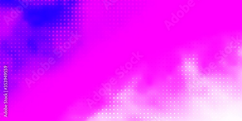 Light Pink vector texture with disks. Glitter abstract illustration with colorful drops. Pattern for websites.