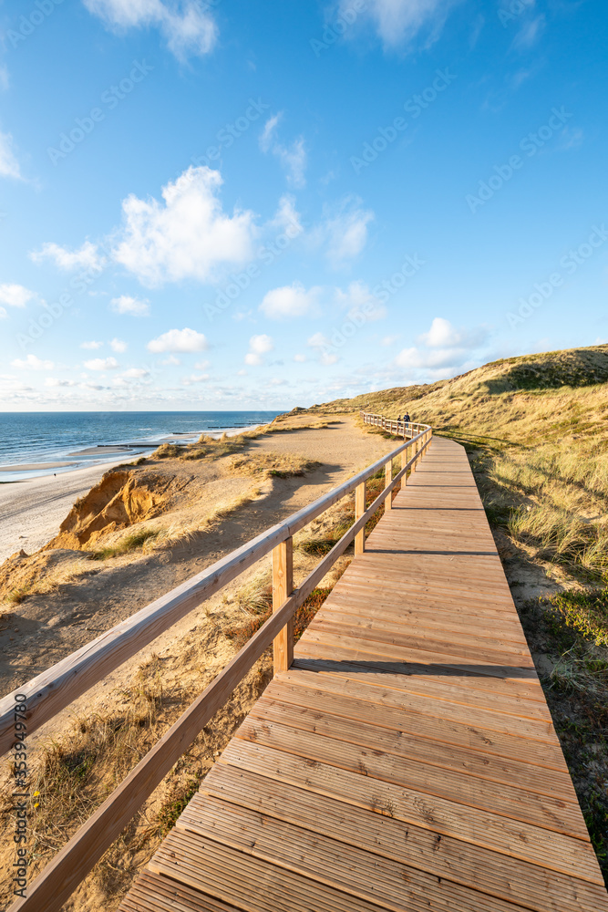 Along the coast at the Rotes Kliff near Kampen, Sylt, Schleswig-Holstein, Germany