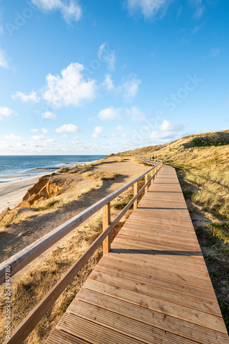 Along the coast at the Rotes Kliff near Kampen  Sylt  Schleswig-Holstein  Germany