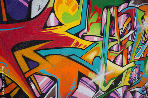 Abstract graffiti fragment