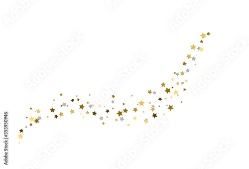 Starry a white background. Vector