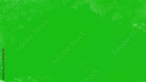 4K Abstract Paint Brush Strokes Transition Reveal Alpha Channel. Green screen background, hand painted effect. For motion graphics, digital composition, masks, transitions, fades, mattes, reveals.