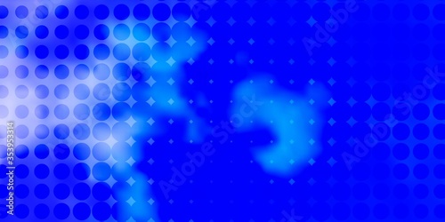 Light Pink, Blue vector background with spots. Illustration with set of shining colorful abstract spheres. Design for posters, banners.
