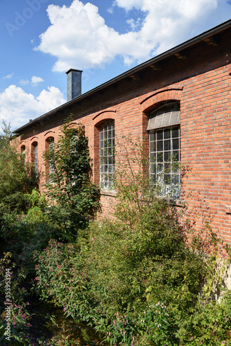 old abandoned brick factory