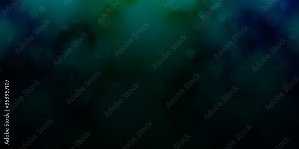 Light Blue, Green vector background with spots. Abstract illustration with colorful spots in nature style. Design for your commercials.