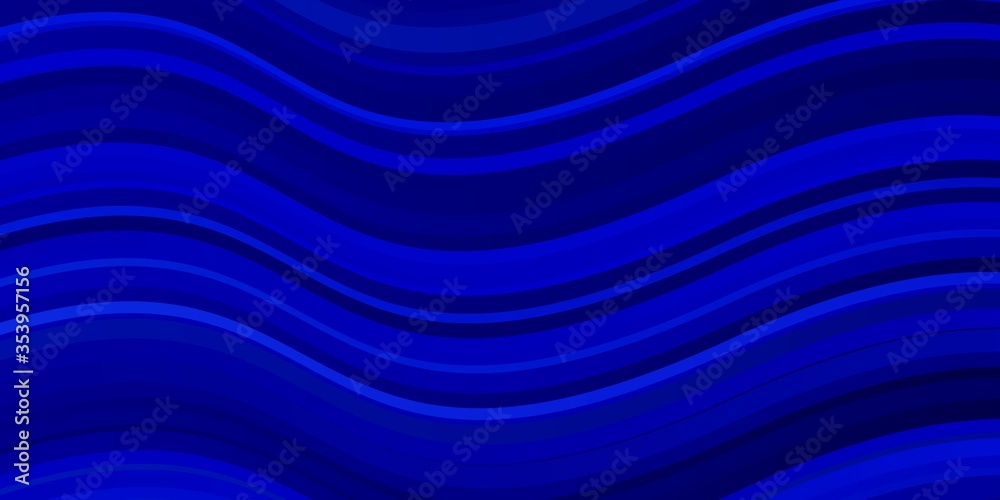 Dark BLUE vector backdrop with curves. Illustration in abstract style with gradient curved. Pattern for ads, commercials. Dark BLUE vector backdrop with curves. Illustration in abstract style with gradient curved. Pattern for ads, commercials.
