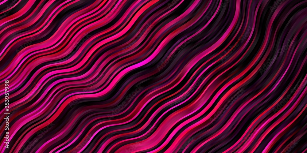 Dark Pink vector background with lines. Bright illustration with gradient circular arcs. Template for your UI design. Dark Pink vector background with lines. Bright illustration with gradient circular arcs. Template for your UI design.